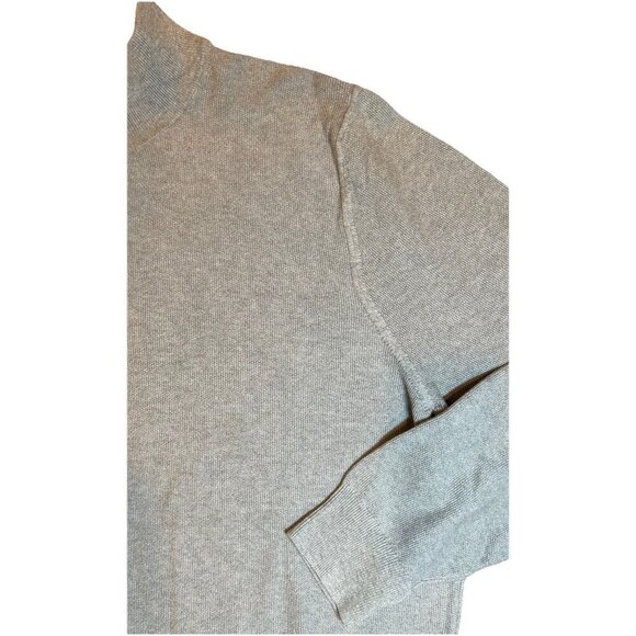 Brooks Brothers 100% Cotton Gray 1/2 Zip Long Sleeve Shirt Sweater Men's Size XL - Picture 7 of 8